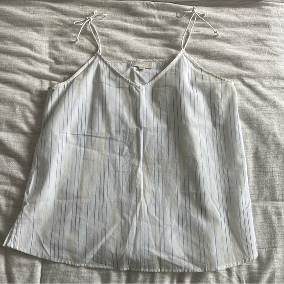 Loft Striped Woven Tank Top - Picture 1 of 5